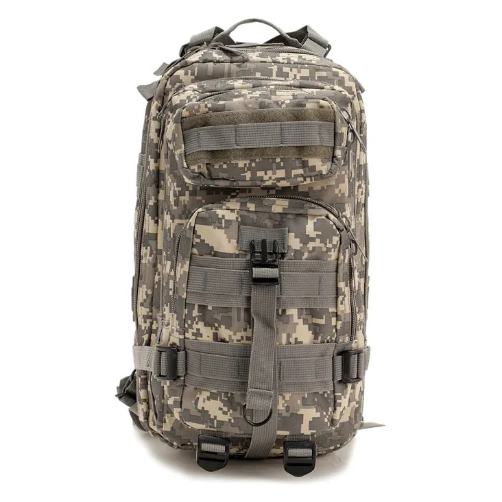 GORILLA PAKS 30L Small Tactical Backpack (Camo) Military MOLLE Assault Rucksack Bug Out Bag 3 Day Army Pack for Hiking Daypack, Hunting, Camping, Survival, EDC, Gym