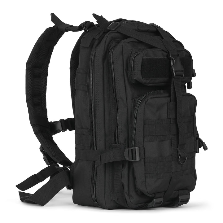 Gorilla Paks Small 30L Military Tactical Hydration Backpack (Black) - 2.5L Water Bladder - Assault 3 Day Pack Army Molle Bag Backpacks Rucksack - Hunting, Hiking, Gym.