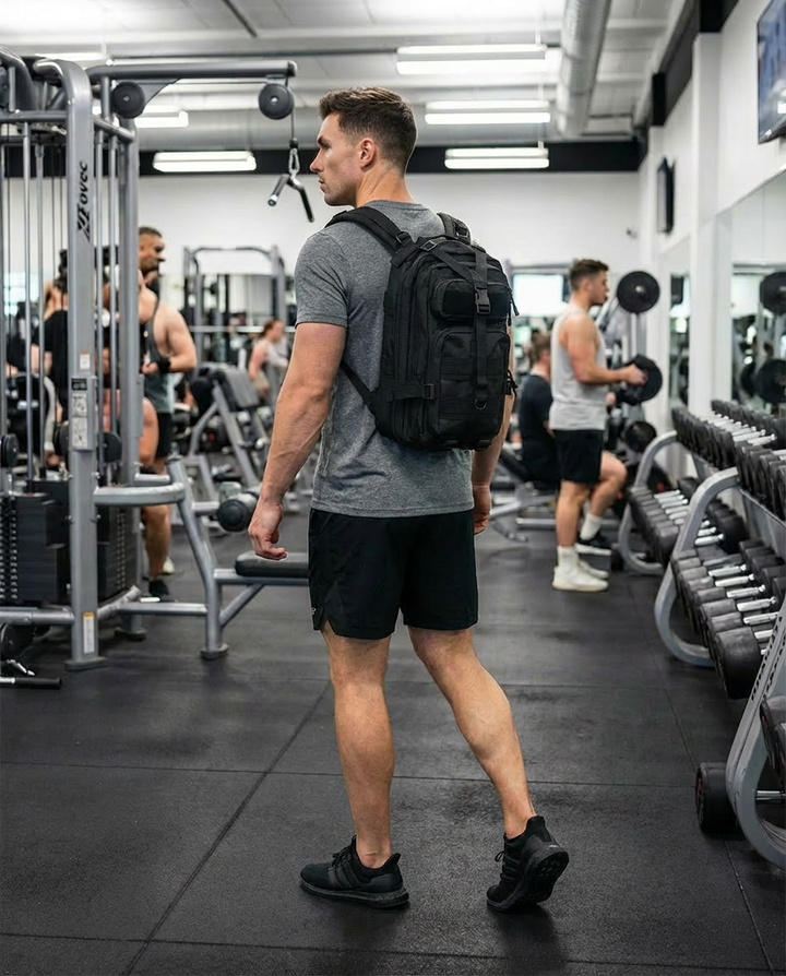 Gorilla Paks Small 30L Military Tactical Hydration Backpack (Black) - 2.5L Water Bladder - Assault 3 Day Pack Army Molle Bag Backpacks Rucksack - Hunting, Hiking, Gym.