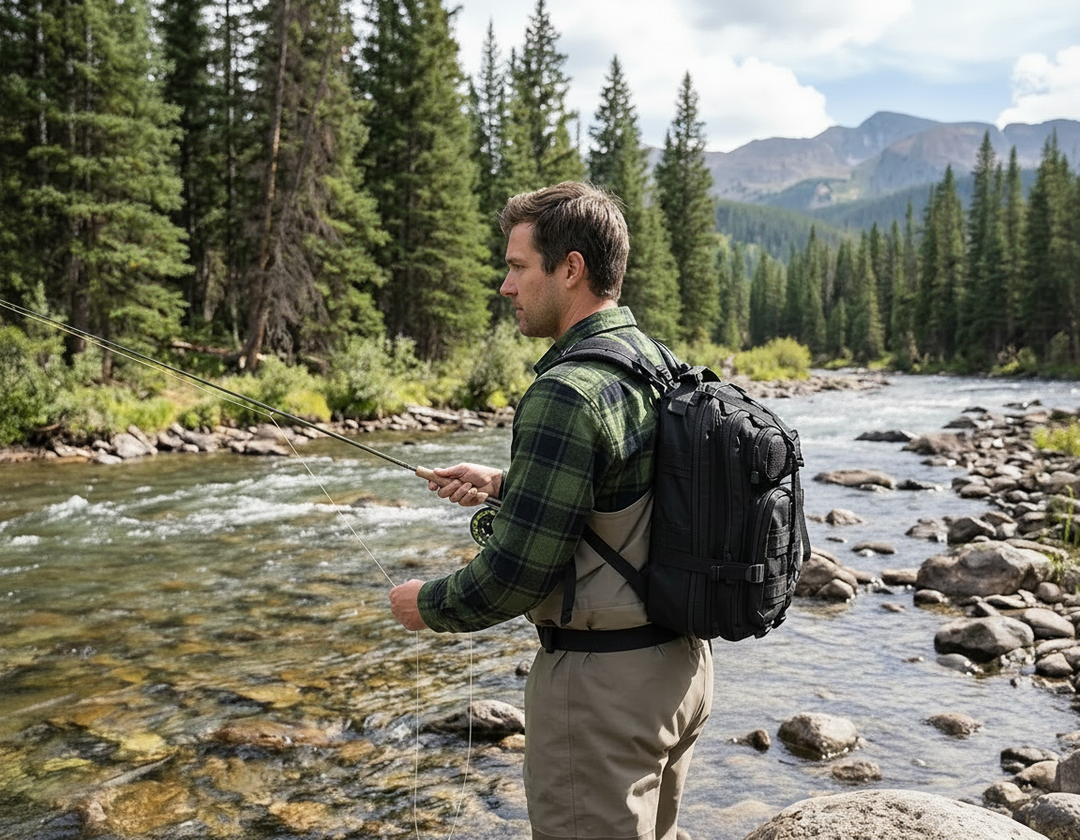 Gorilla Paks Small 30L Military Tactical Hydration Backpack (Black) - 2.5L Water Bladder - Assault 3 Day Pack Army Molle Bag Backpacks Rucksack - Hunting, Hiking, Gym.