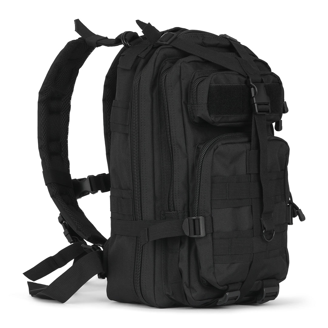 Gorilla Paks™ Small 30L Military Tactical Backpack (Black) Assault 3 Day Pack Army Molle Bag Backpacks Rucksack - Hunting, Hiking.
